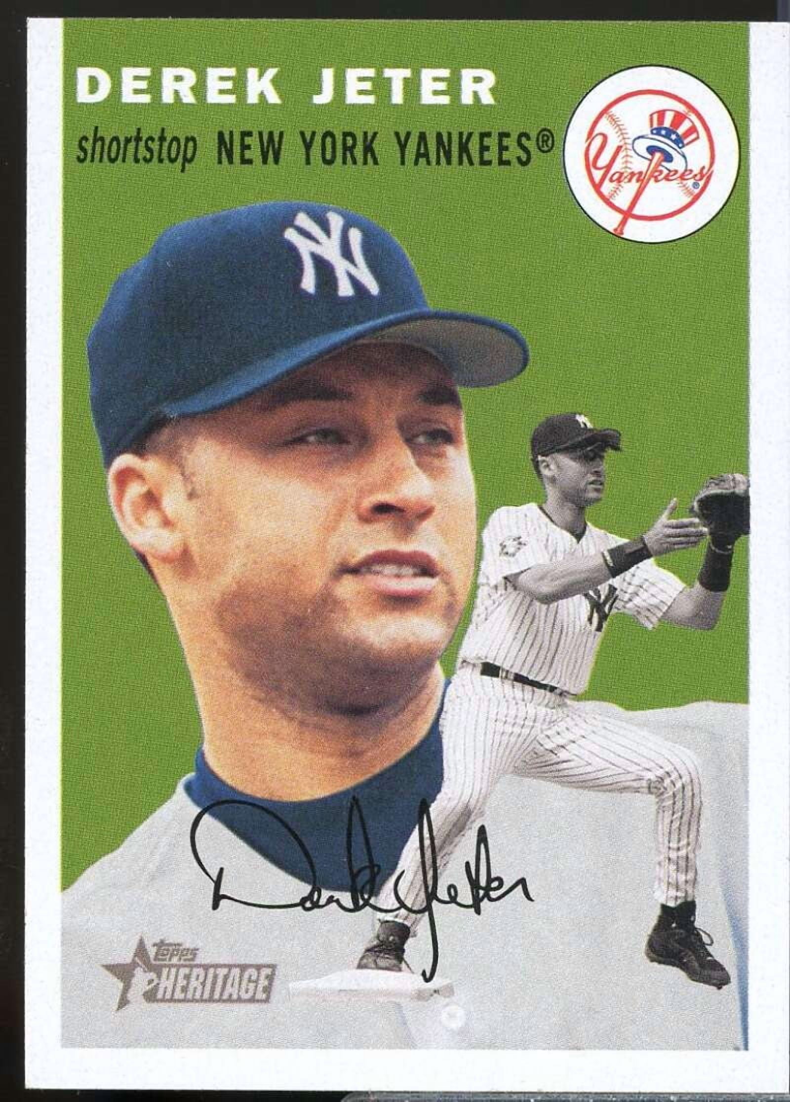 Derek Jeter New Logo Card 2003 Topps Heritage #10A - Walmart.com