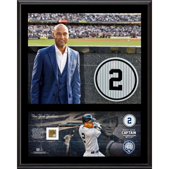 Derek Jeter New York Yankees 12'' x 15'' Jersey Retirement Sublimated Player Plaque