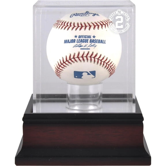Derek Jeter New York Yankees #2 Logo Baseball Display Case