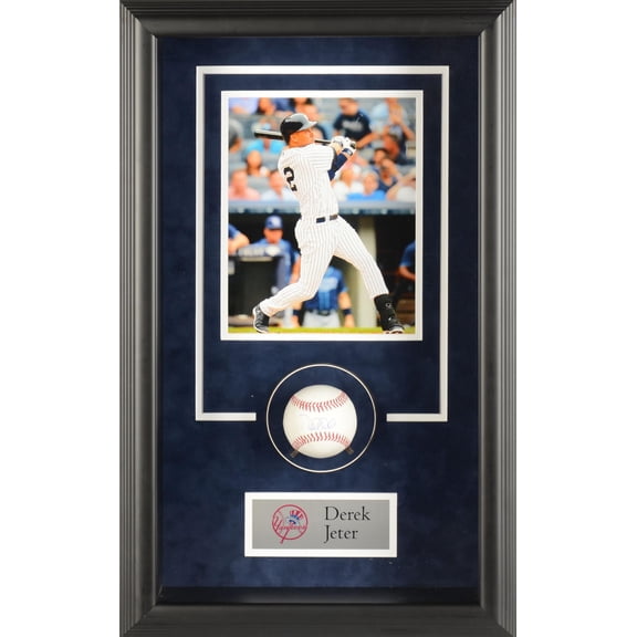 Derek Jeter New York Yankees Framed Autographed Baseball Shadowbox - Fanatics Authentic Certified