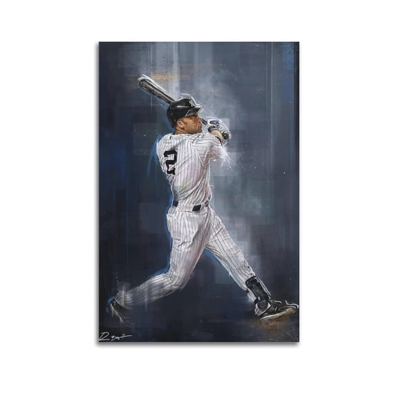 Derek Jeter Poster Poster Album Cover Posters for Bedroom Wall Art Canvas Posters Music Album Cover Poster