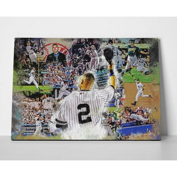 Derek Jeter Poster or Wrapped Canvas