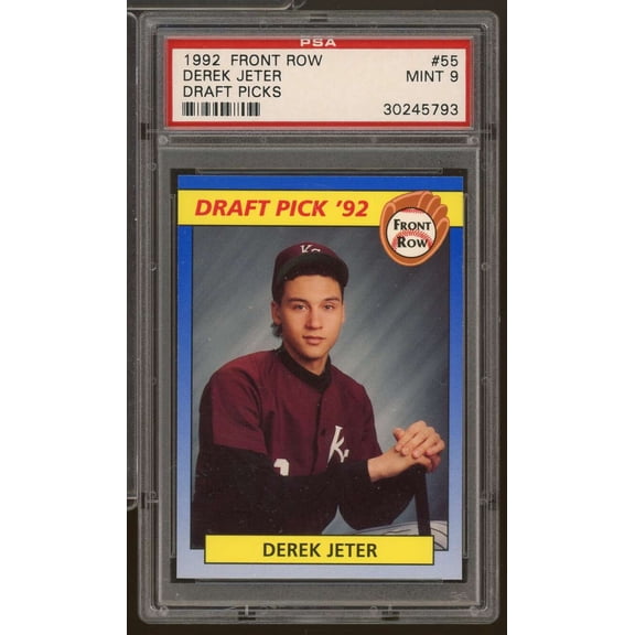 Derek Jeter Rookie Card 1992 Front Row Draft Picks #55 PSA 9