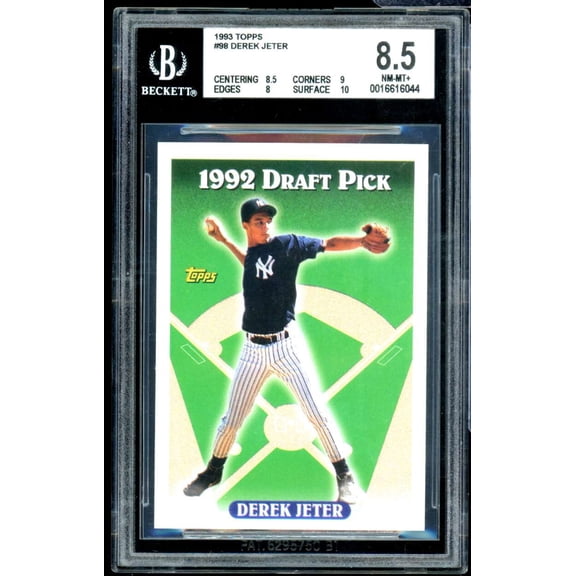 Derek Jeter Rookie Card 1993 Topps #98 BGS 8.5