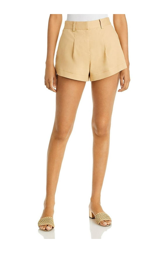 10 Crosby Womens Pleated Mini Casual Shorts