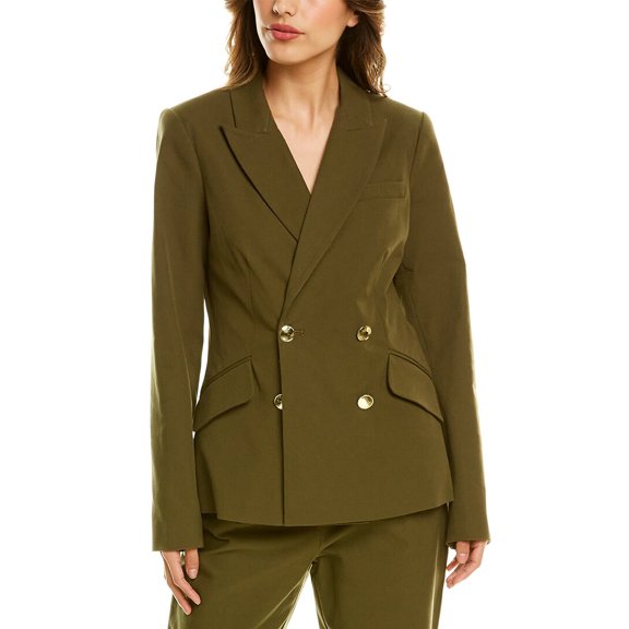 Derek Lam 10 Crosby womens Ady Blazer, 4, Green