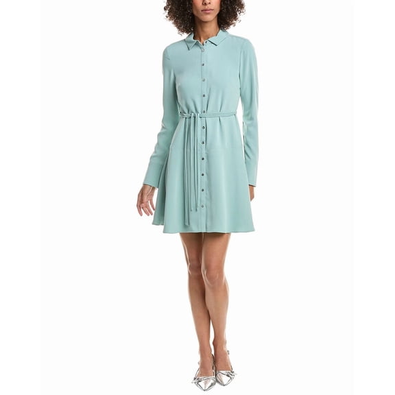 Derek Lam 10 Crosby womens  Angie Shirtdress, 8, Blue