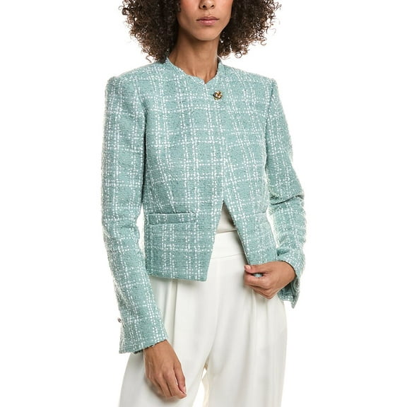 Derek Lam 10 Crosby womens  Delilah Sequin Jacket, 4, White