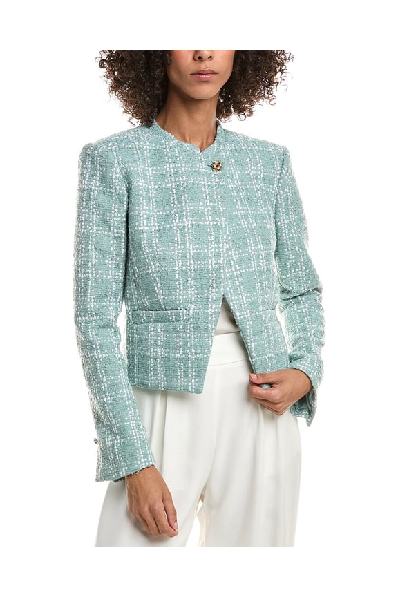 10 Crosby womens  Delilah Sequin Jacket, 4, White