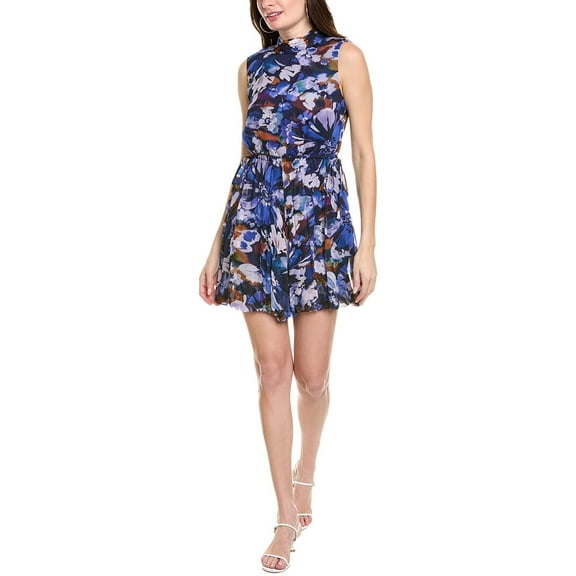 Derek Lam 10 Crosby womens  Laura Mini Dress, 8, Blue