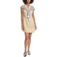 thumbnail image 1 of Derek Lam 10 Crosby womens  Lotte Mixed Media Dress, 8, Brown, 1 of 3