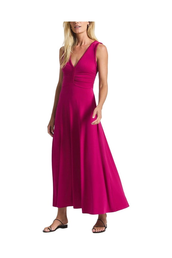 10 Crosby womens  Misha Matte Jersey Ruched Dress, m