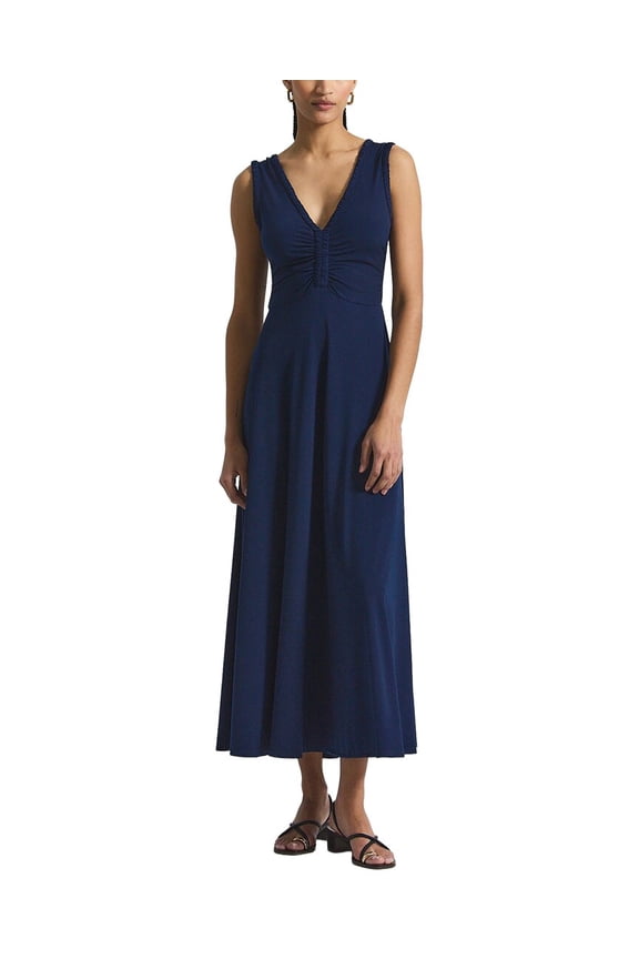 10 Crosby womens  Misha Matte Jersey Ruched Dress, s