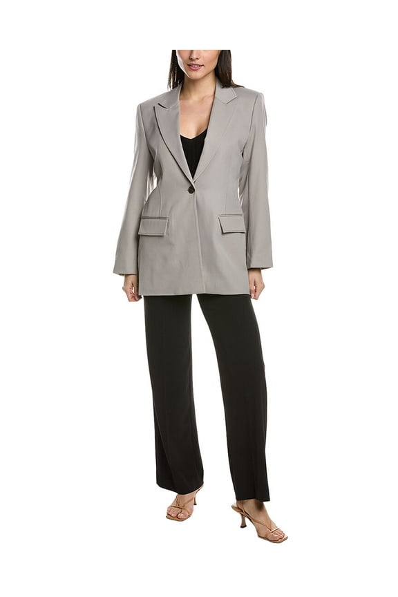 10 Crosby womens  Nico Single-Breasted Wool-Blend Jacket, 6, Grey