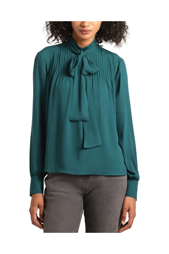 10 Crosby womens Valentine Neck Tie Blouse, 10