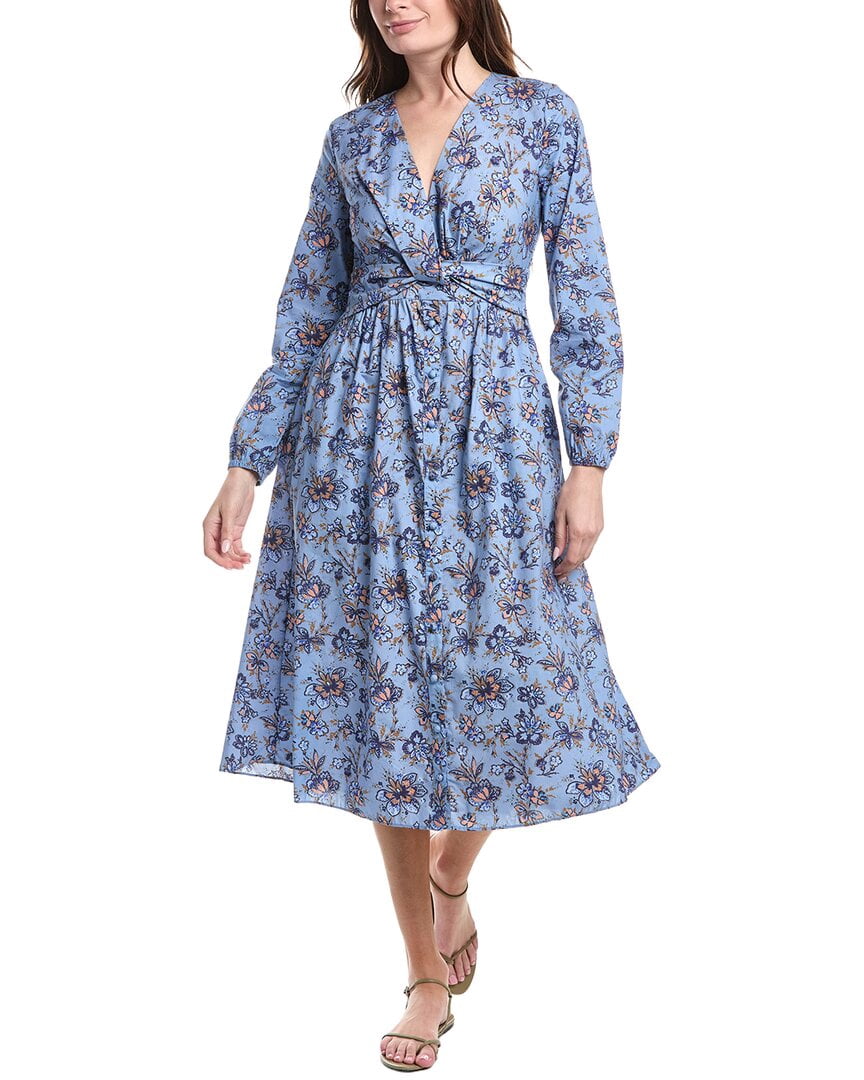 Derek Lam 10 Crosby womens Valerie Long Sleeve Twist Front Dress