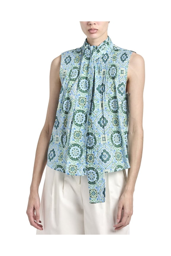 10 Crosby womens  Allie Sleeveless Bow Blouse, 2