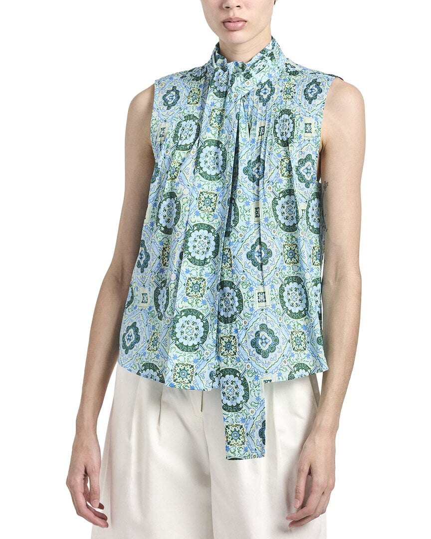 Derek Lam 10 Crosby Allie Sleeveless Bow Blouse Women's