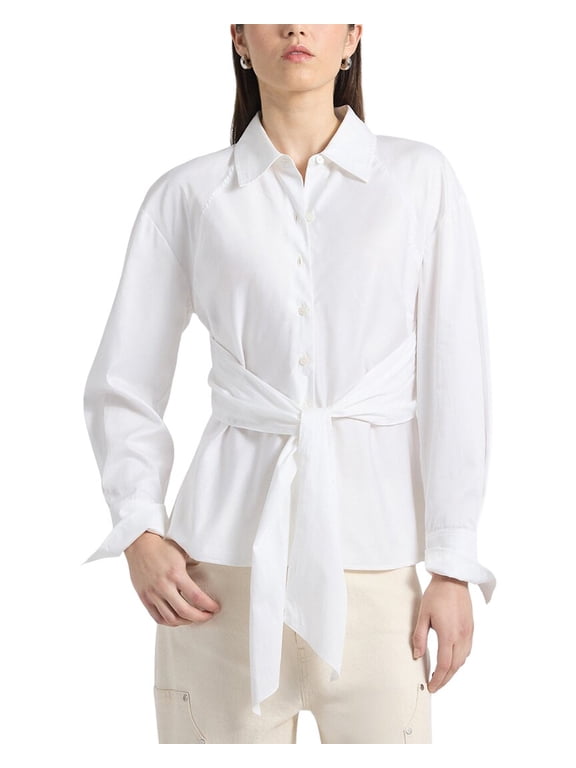 10 Crosby womens Carmine Wrap Top, 00