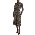 thumbnail image 1 of Derek Lam 10 Crosby womens  Kenza Pleated Midi Dress, 0, Black, 1 of 3