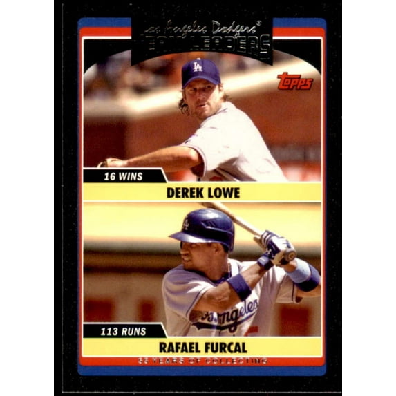 Derek Lowe/Rafael Furcal Card 2006 Topps Update Black #UH303