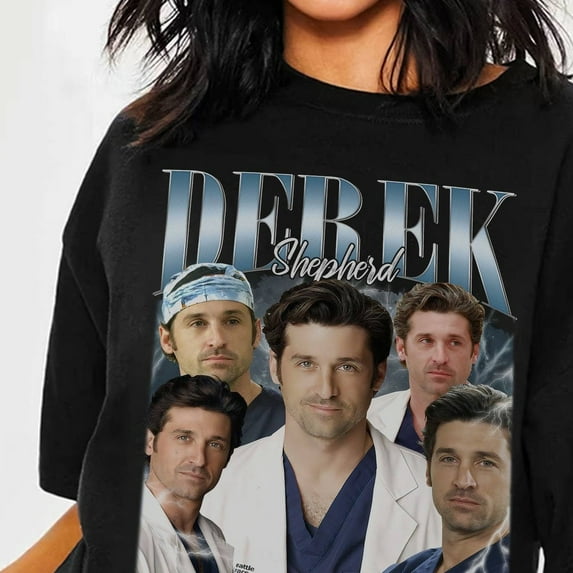 Derek Shepherd Shirt Derek Shepherd Bootleg Shirt Vintage Derek Shepherd Tee Grey's Anatomy Shirt