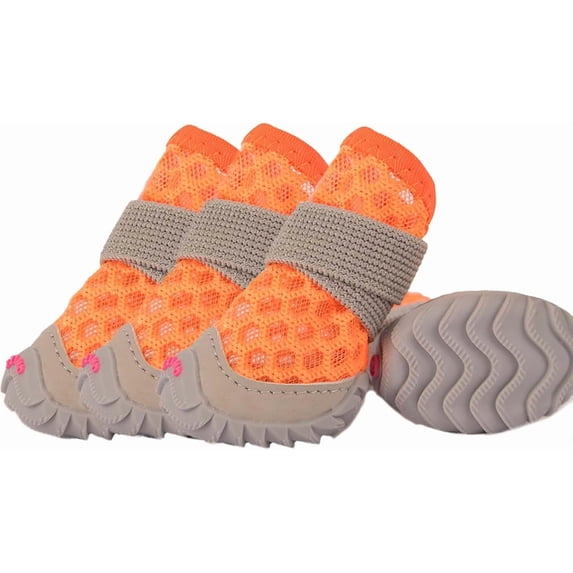 Derest Dog Shoes for Small Dogs Puppy, Soft Mesh Dog Boots for Summer Hot Pavement, Outdoor Walking Running, Anti-Slip Dog Boots & Paw Protectors