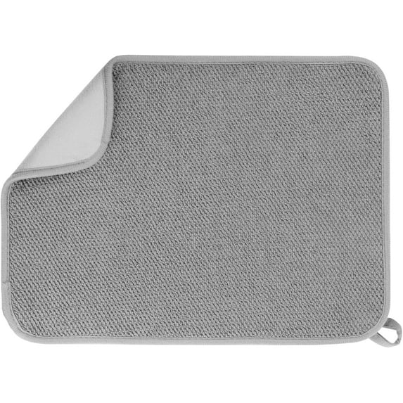 Derest Microfiber Dish Drying Mat, Super Absorbent Kitchen Dish Drying Pad, Reversible Dish Drying Pad for Countertop