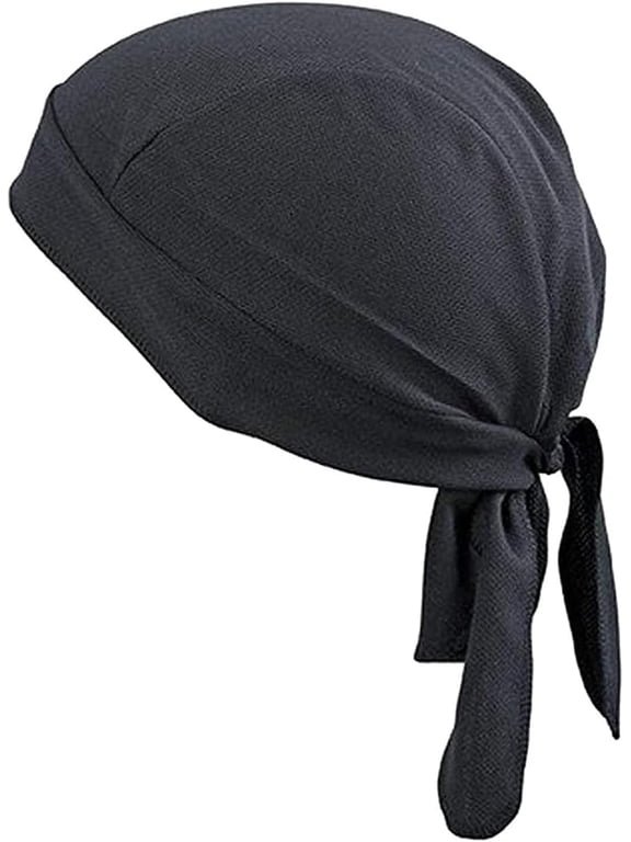Sweat Wicking Beanie Cap Hat, Skull Cap Pirate Hat Bandana Head Wrap for Men and Women