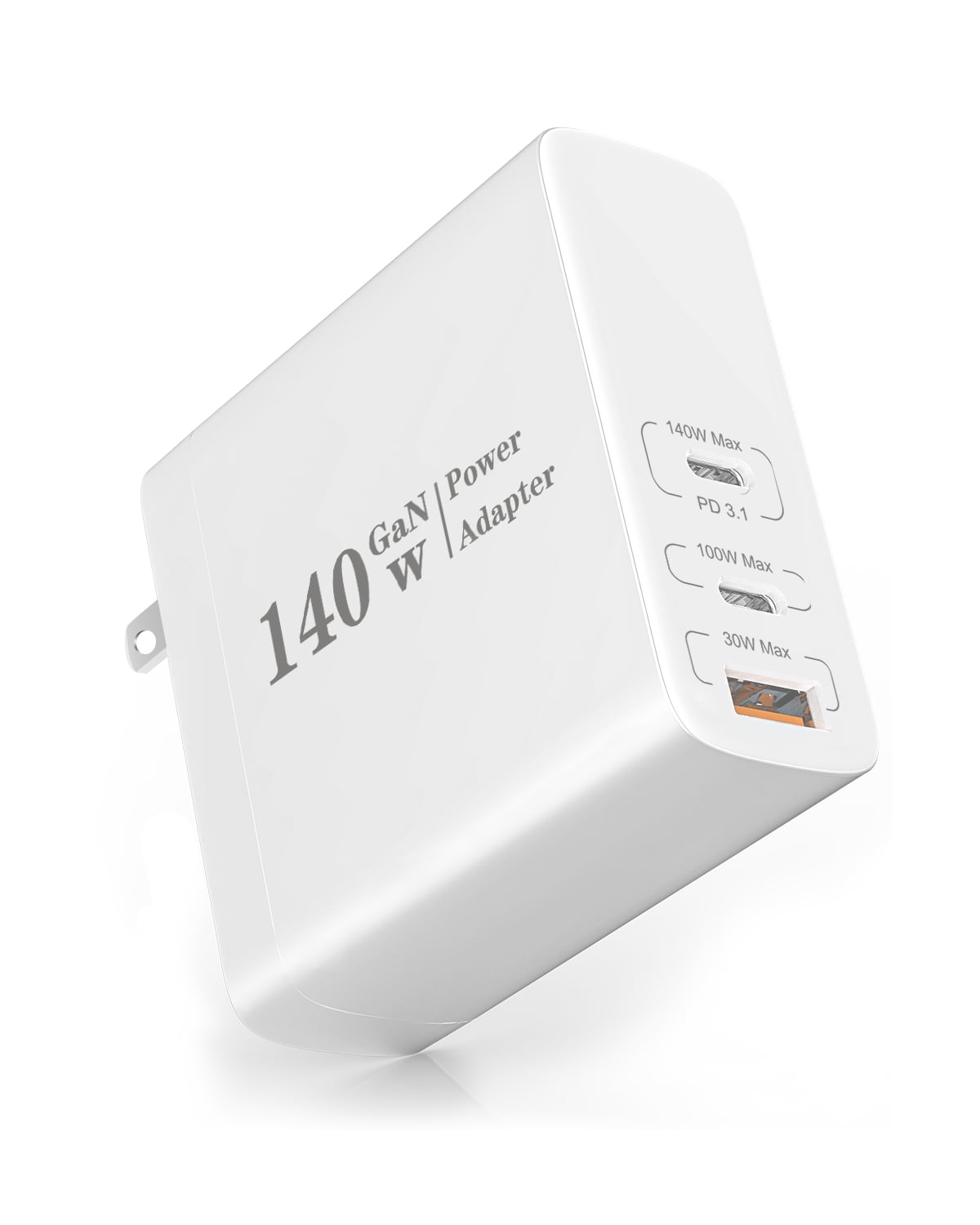 Dericam 140W Lightning Charger 3 Port USBC Charger Fast Charging for