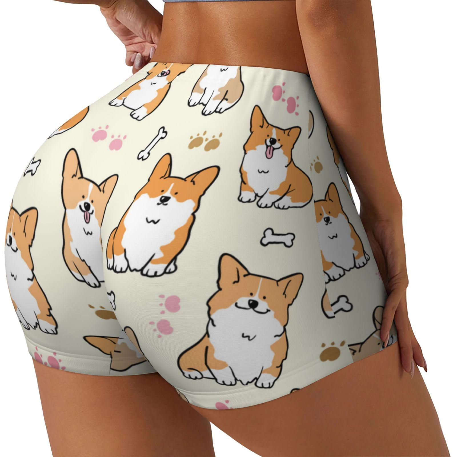 Queen King Corgi Pattern Print Women's Shorts