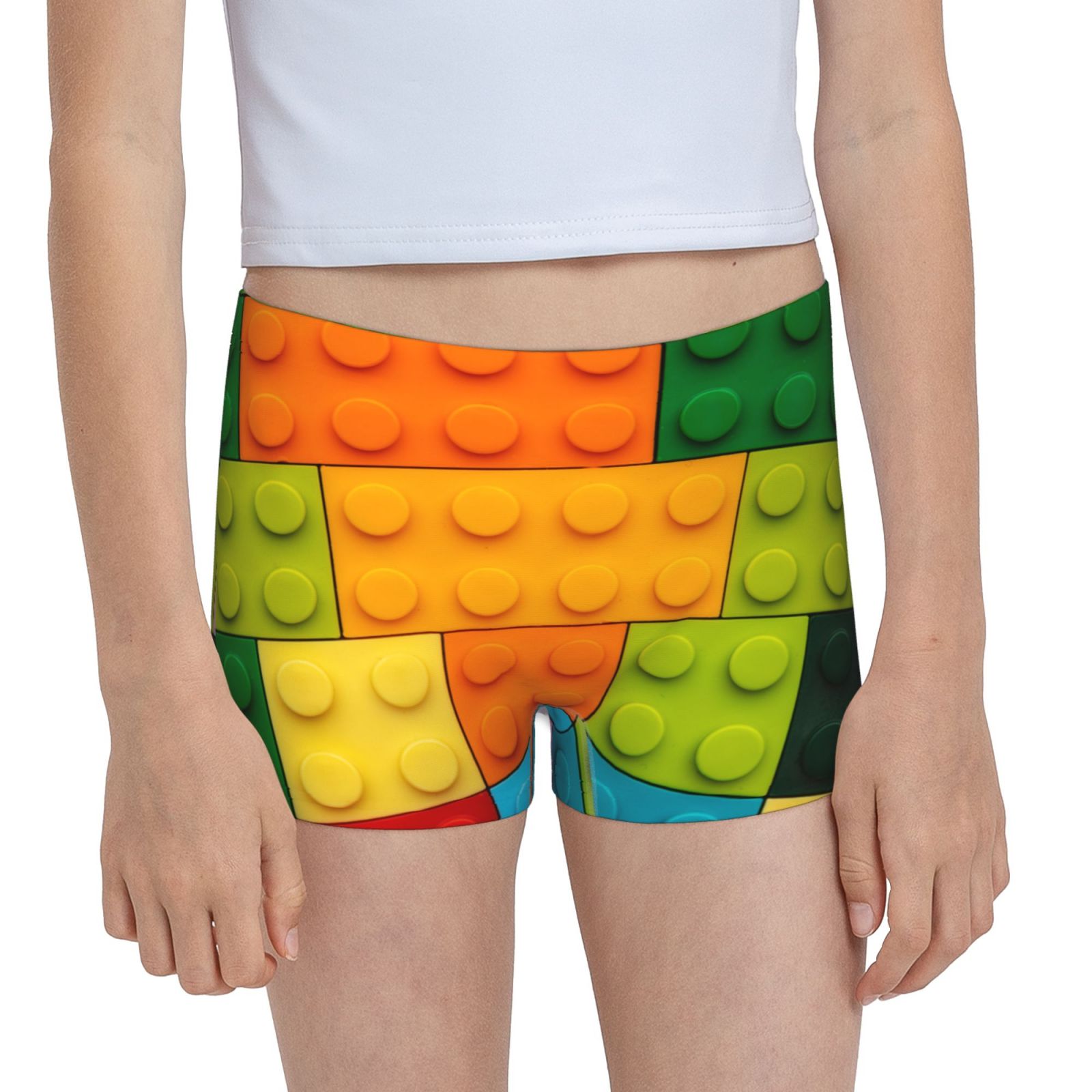 Derioi Colorful Building Blocks for Girls' Soft Mid-Rise Boxer Briefs ...