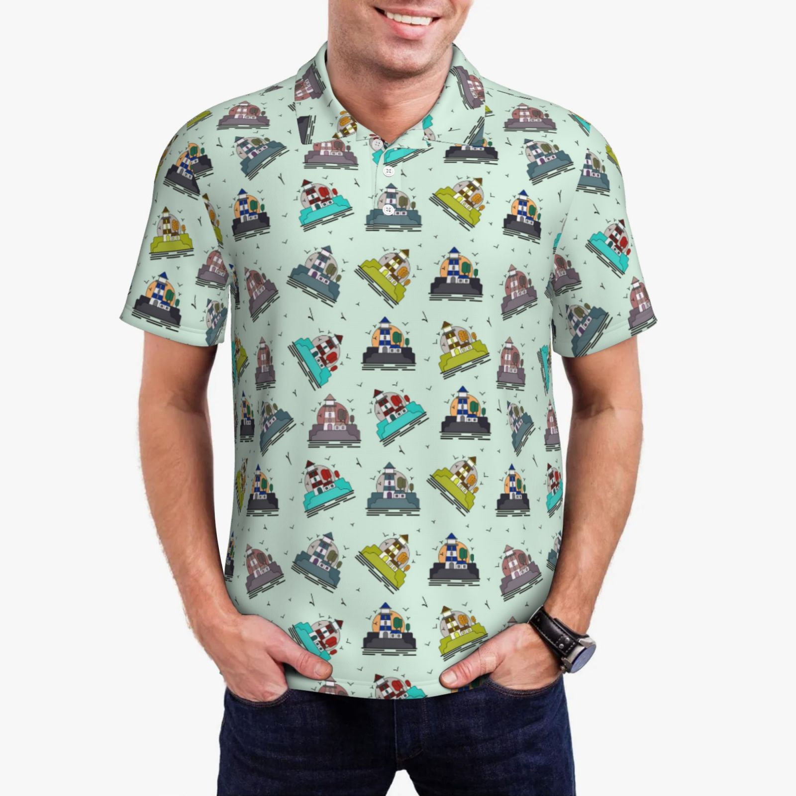 I See The Lights Short Polo Shirt