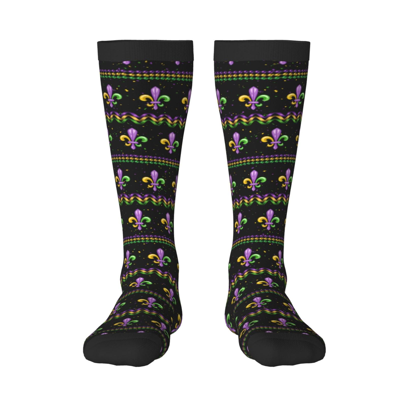 Dussdil Mardi Gras Gnomes Compression Socks For Women And