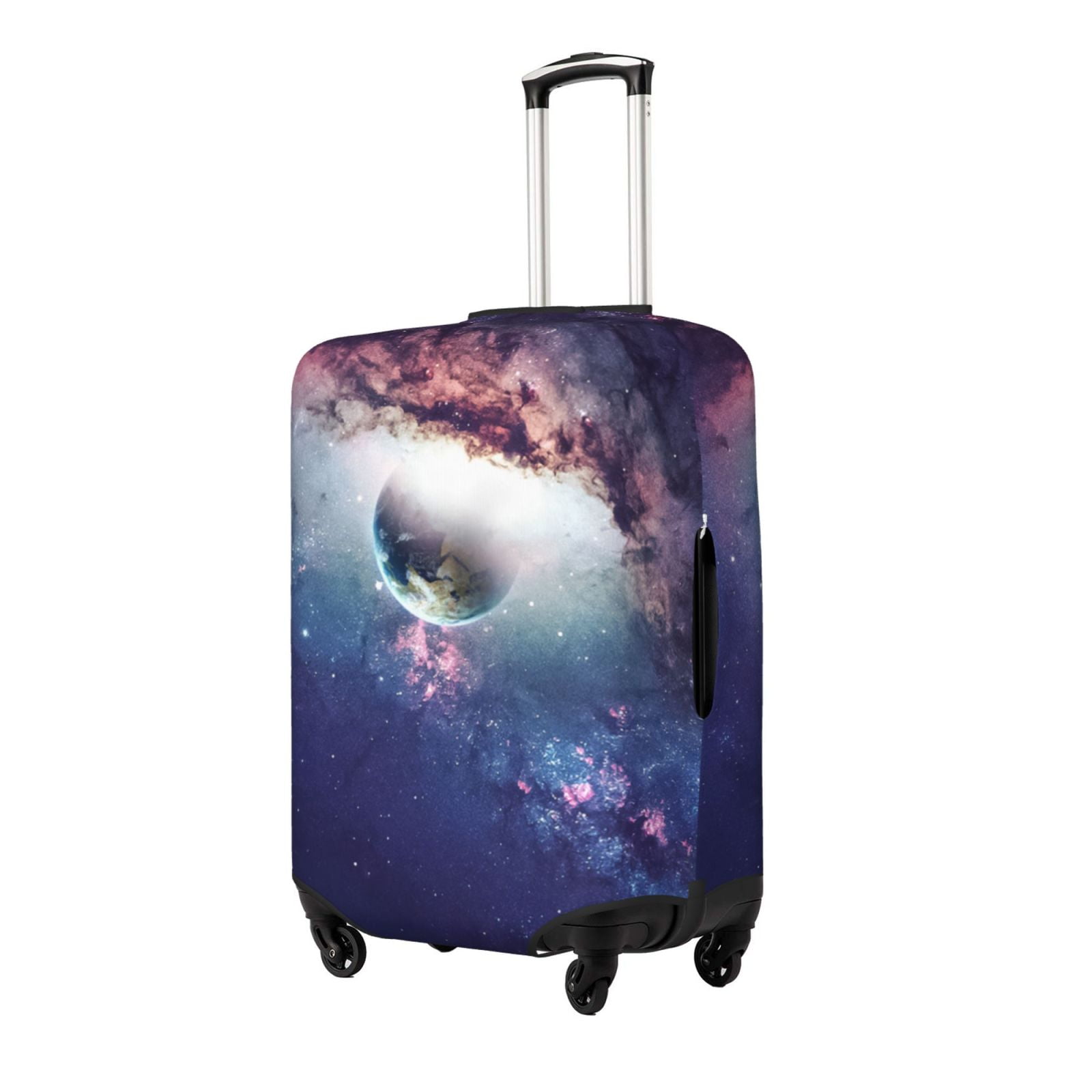 Planet Spaceship Print Pattern Luggage Cover Protector