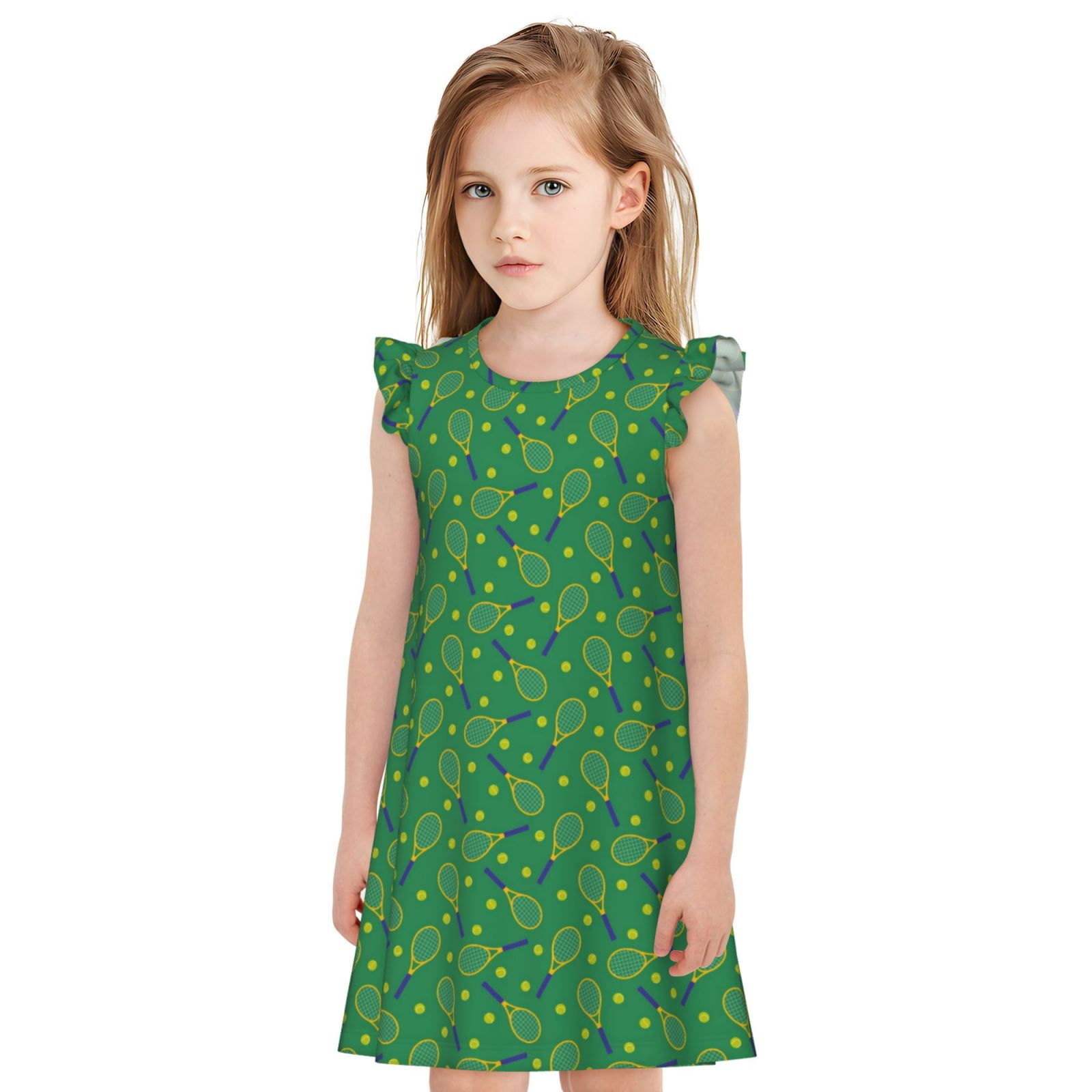 Derioi Tennis Rockets And Balls for Girls Nightgowns Night Dress ...
