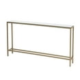 thumbnail image 1 of Derkkin Narrow Long Console Table with Mirrored Top, Gold, 1 of 14