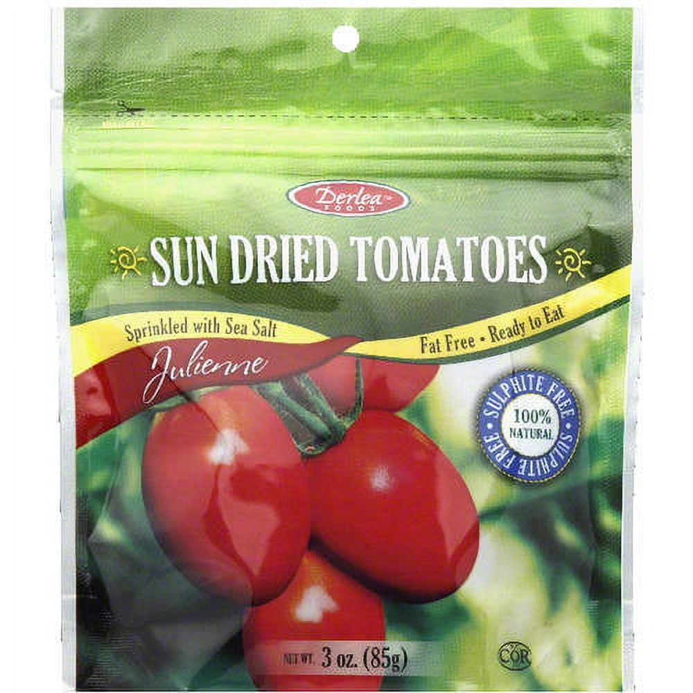 Derlea Foods Sun Dried Julienne Tomatoes, 3 oz, (Pack of 12)
