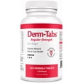 thumbnail image 1 of Derm Tabs Extra Strength for Dogs - Natural Oil, Vitamins, Minerals, and Antioxidants - Support Healthy Skin and Reduce Shedding -60 Chewable Tablets, 1 of 10