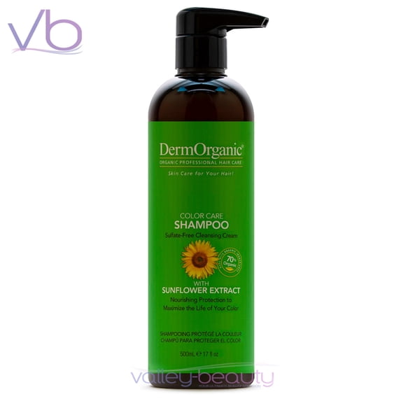 DermOrganic Color Care Shampoo For Colored Hair with Pump, 500ml