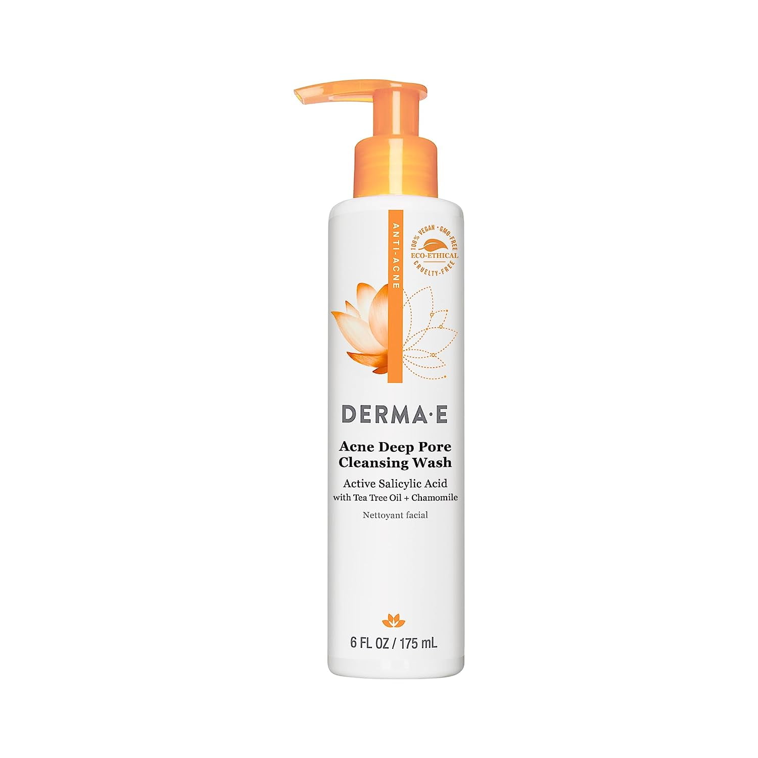 Derma E Acne Deep Pore Cleansing Wash Blemish Control Facial Cleanser