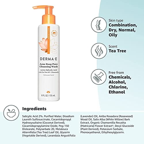 Derma e acne deep pore cleansing wash discount