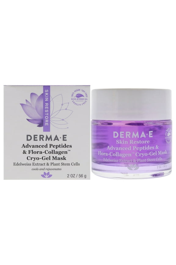 Derma-E Advanced Peptides and Flora-Collagen Cryo-Gel Mask , 2 oz Mask