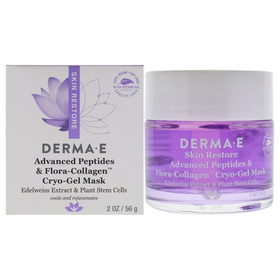 Derma-E Advanced Peptides and Flora-Collagen Cryo-Gel Mask , 2 oz Mask