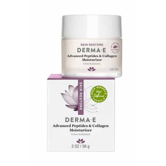 Derma E Advanced Peptides and Flora-Collagen Moisturizer, 2 oz