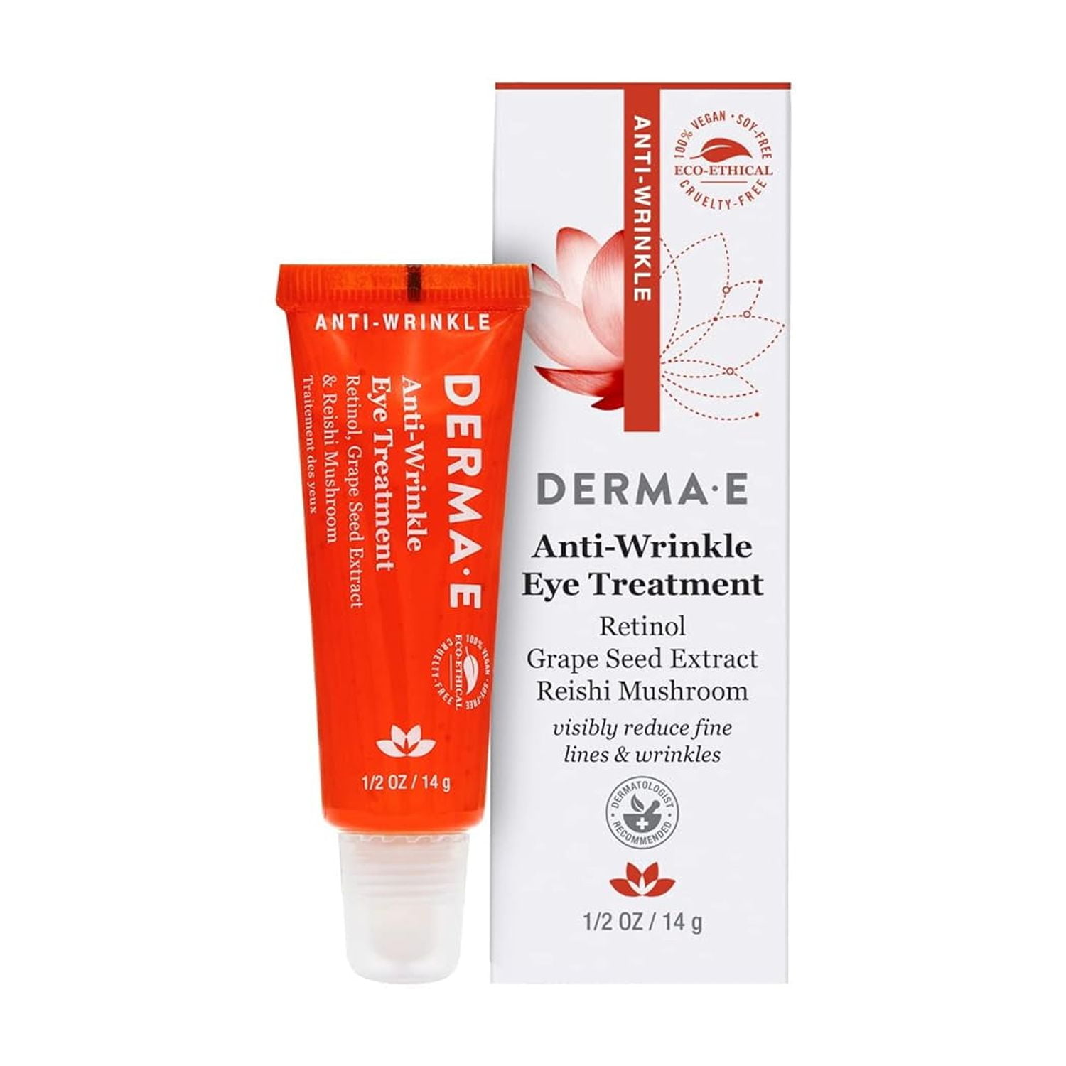 Derma E AntiWrinkle Eye Treatment AntiAging Eye Cream with Retinol