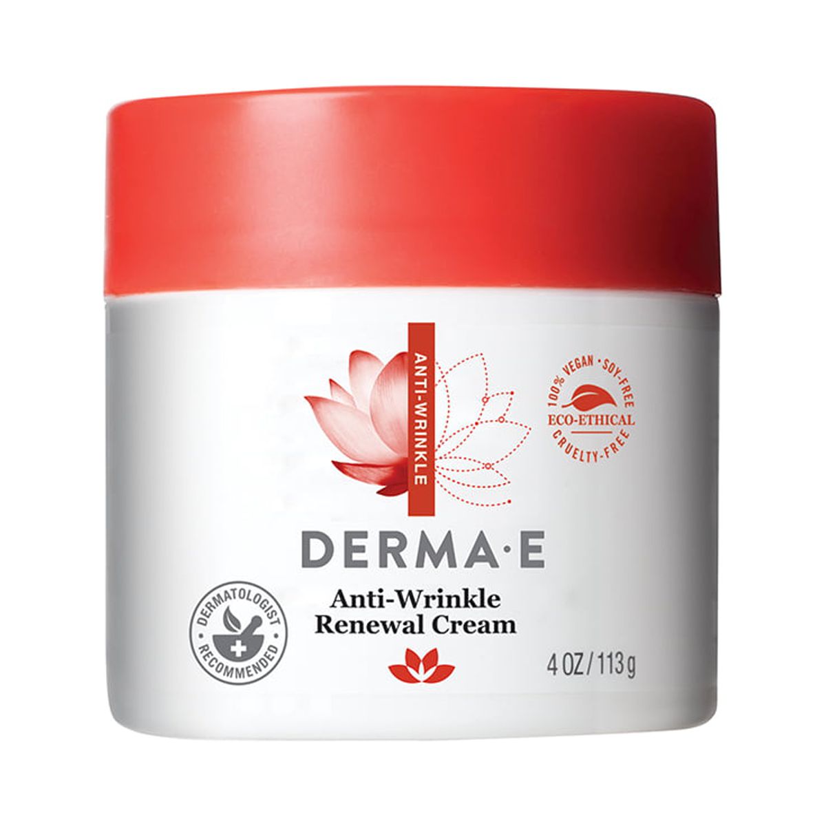 Derma E Anti-Wrinkle Retinol Renewal Cream with Retinol & Bakuchiol, Vegan Skin Care, 4 oz - image 1 of 10