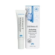 Derma E Hydrating Eye Cream with Hyaluronic Acid & Green Tea, 0.5 Oz