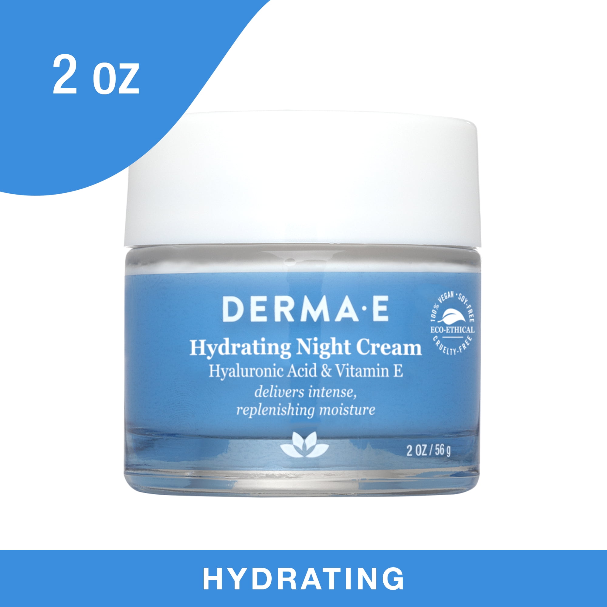 Derma E Hydrating Night Cream, 2 Oz