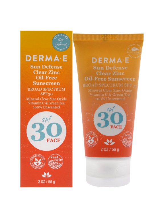 Derma-E Sun Defense Mineral Oil-Free Face Sunscreen SPF 30 , 2 oz Sunscreen